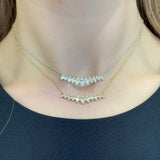 Marquise Bar Necklace YG