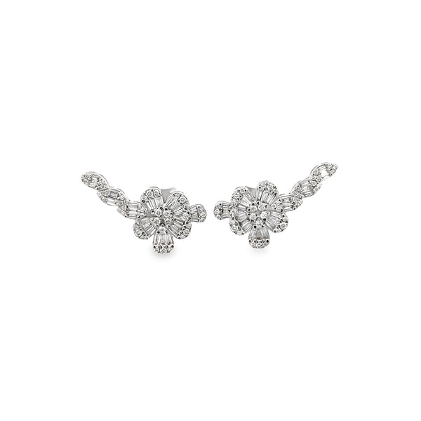 Diamond Flower Crawlers PK Hart Fine Jewelry