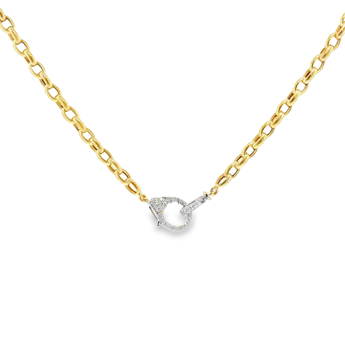 Gold Chain With Diamond Clasp