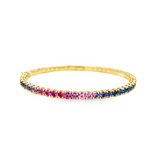 Blue/Purple Ombré Flexi Bangle