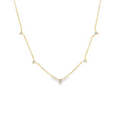 Pave Triangle Dainty Necklace