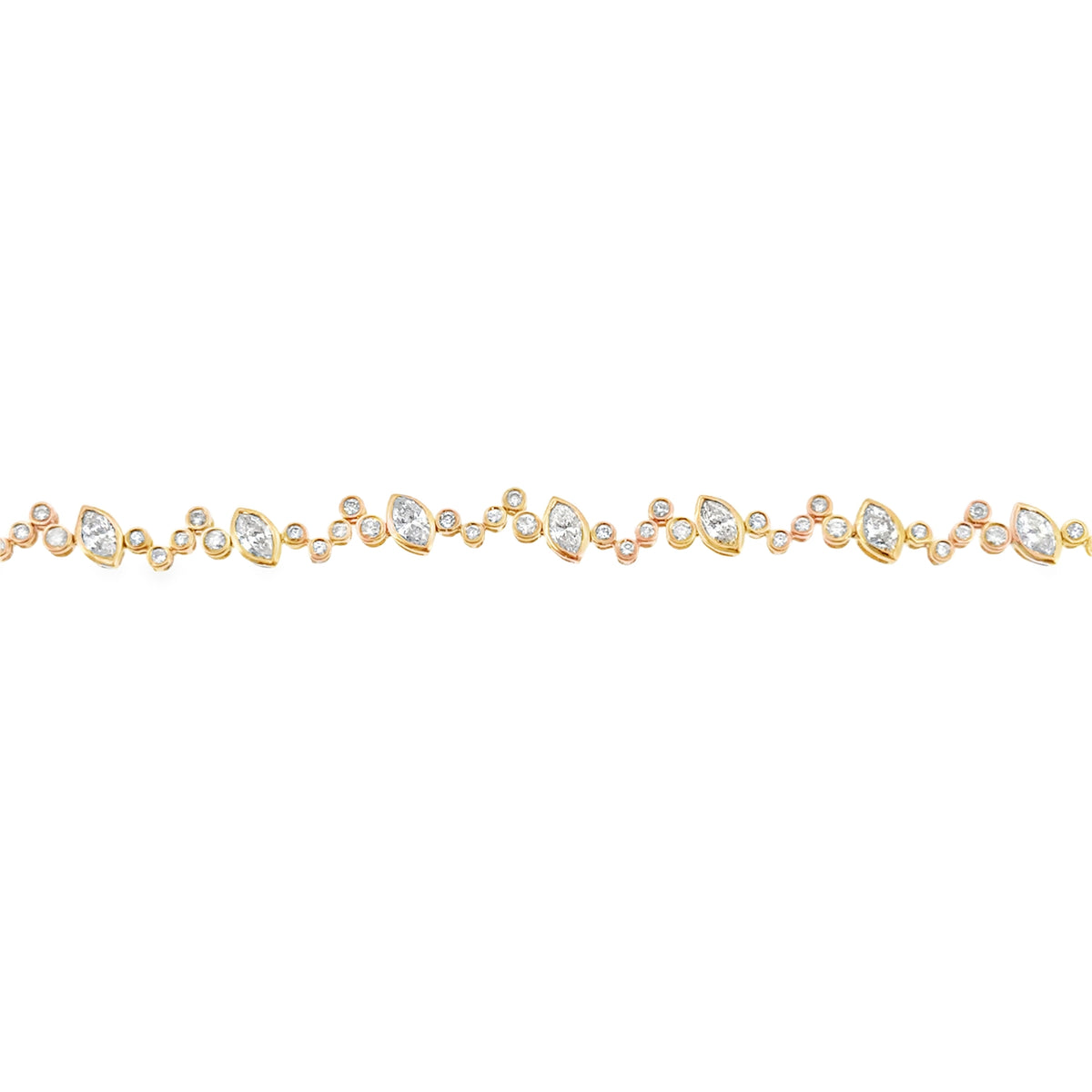 Marquise Bezel Tennis Bracelet