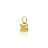 Mini Gold Bubble Initial Charm