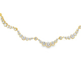 Wavy Diamond Cloud Necklace