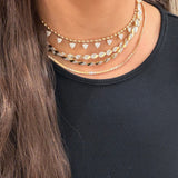 Gold & Pave Pear Necklace