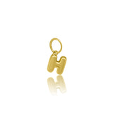 Mini Gold Bubble Initial Charm