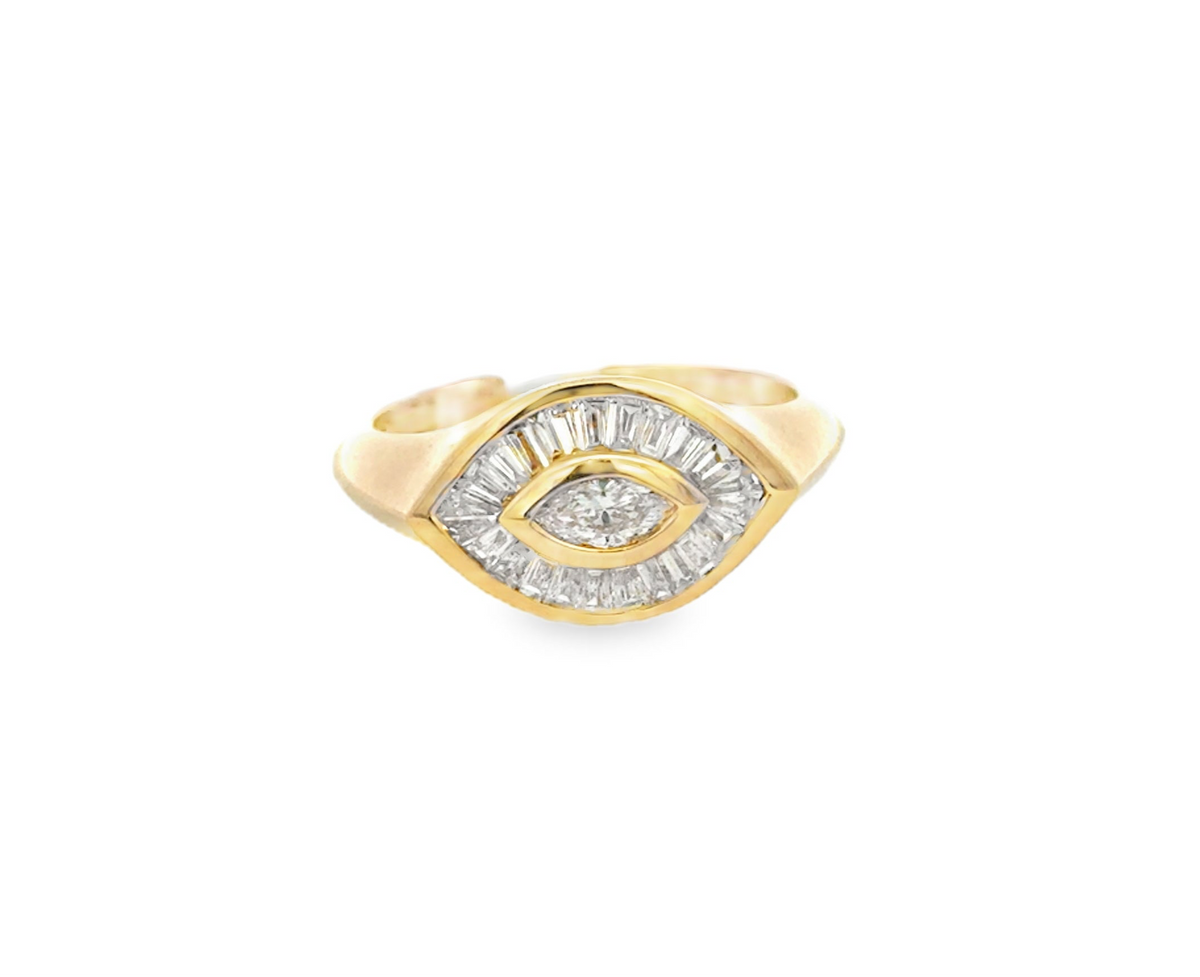 Evil Eye Pinky Ring