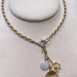 Fluted Diamond Triple Charm