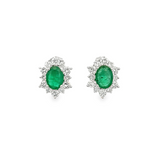 Emerald & Diamond Earrings