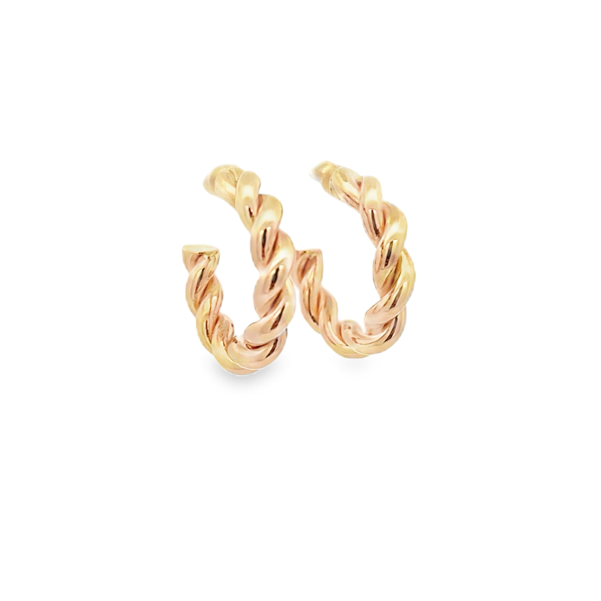 Small Gold Rope Hoops – PK Hart