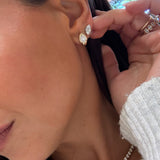 Cluster Marquise Studs