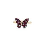 Pink Sapphire/Ruby Butterfly Ring