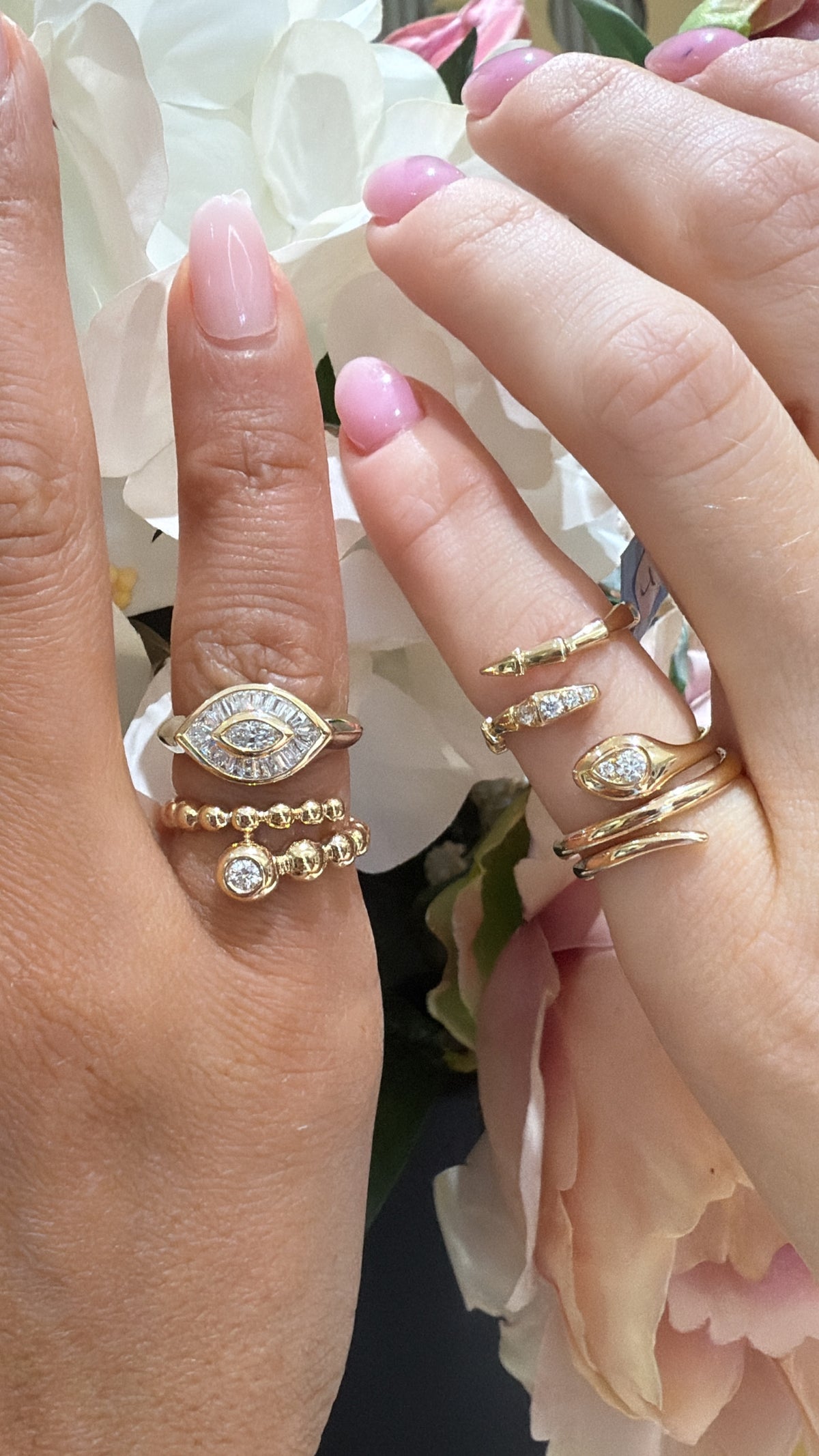 Evil Eye Pinky Ring