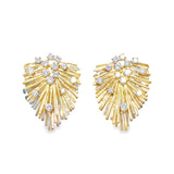 Scattered Diamond Spike Earrings