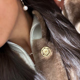 Double Pearl Hang Earrings