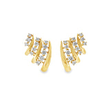 Large Diamond Cage Earrings
