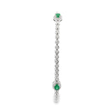 Bezel Tennis Bracelet With Oval Emerald