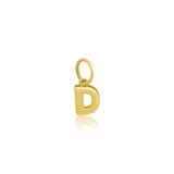 Mini Gold Bubble Initial Charm