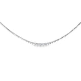 Graduated Diamond Tennis Necklace 4.80 ct