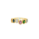 Multicolor Hexagon Ring