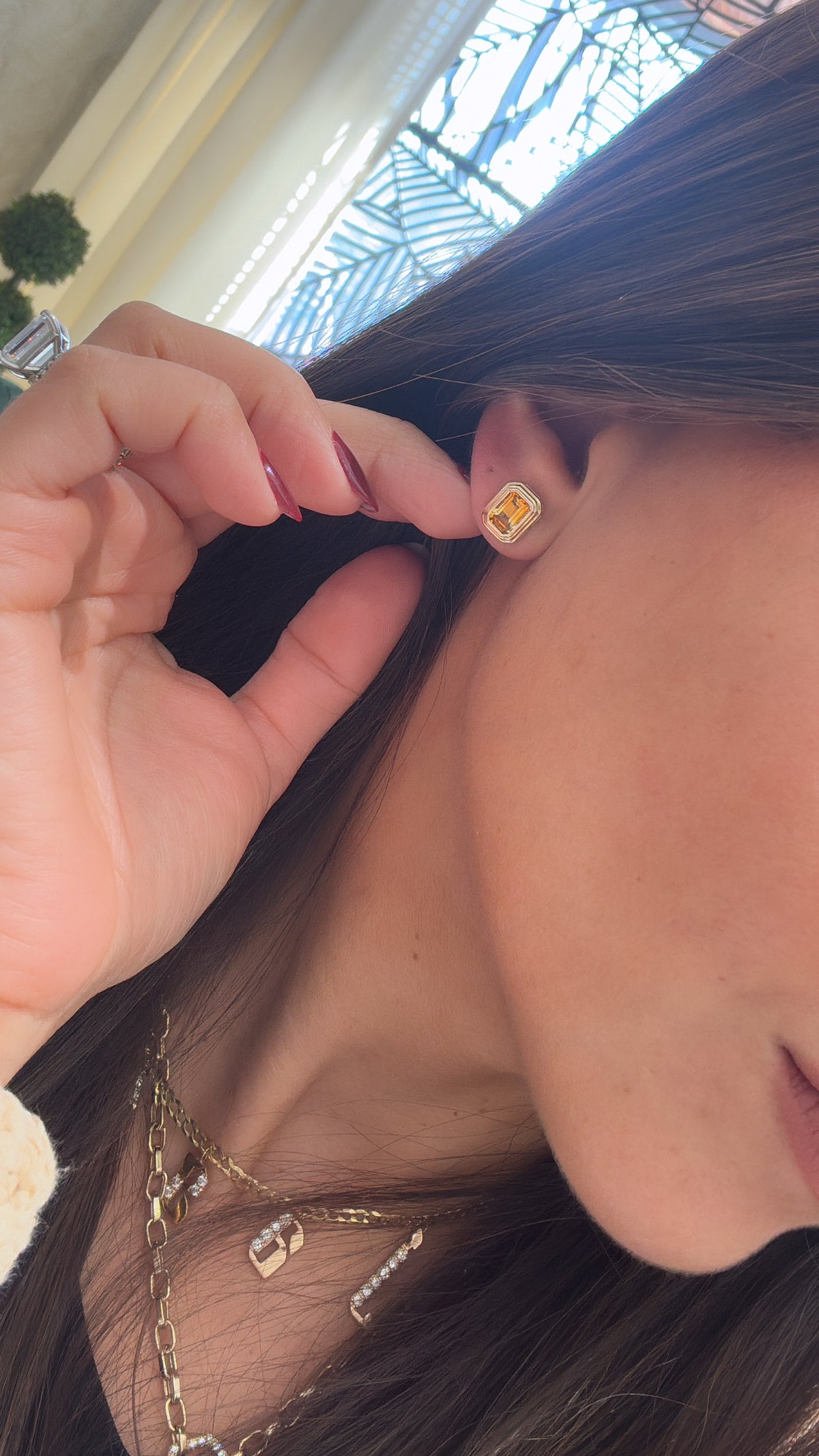 Citrine Studs
