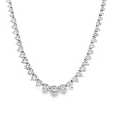 Graduated Tennis Necklace- 6.91 ct