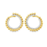 Gold & Diamond Loop Earrings
