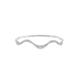 Diamond Wavy Flex Bangle