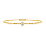 Bezel Oval Flexi Bangle