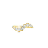Wavy Diamond Cloud Ring