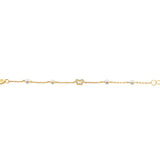 Baby Pearl Bracelet With Diamond Butterfly