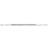 Buttercup Diamond Bracelet On Paperclip Chain