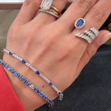 Sapphire Diamond Statment Ring