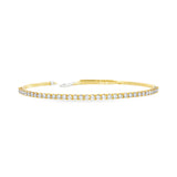 Thin Diamond Flexi Bangle WG