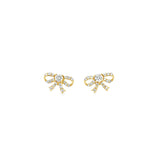 Mini Bow Studs- YG