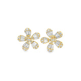 Baguette Flower Studs