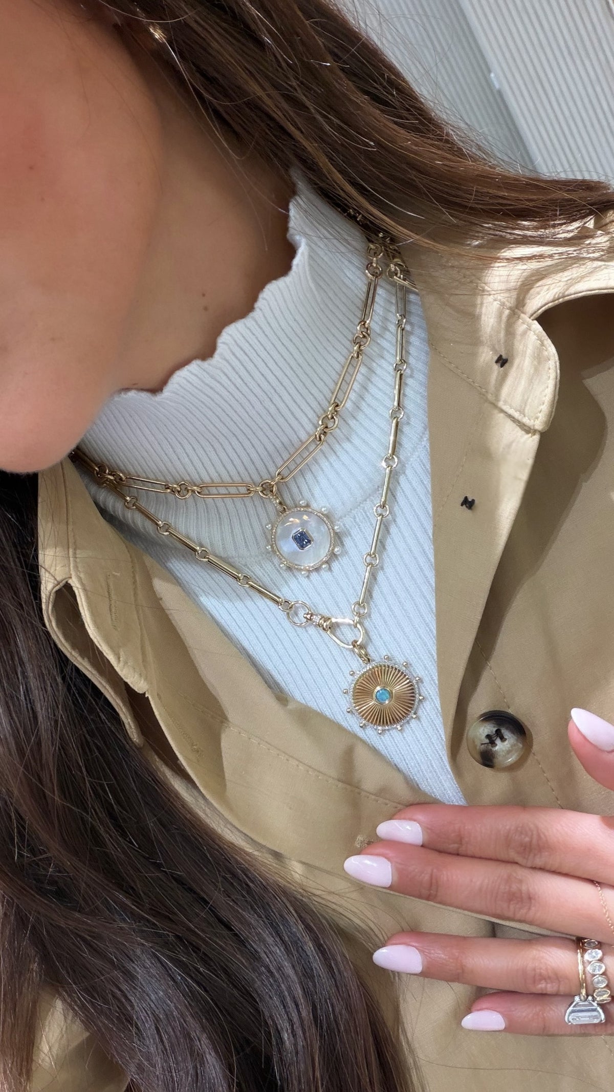 16” Long Link Chain Necklace