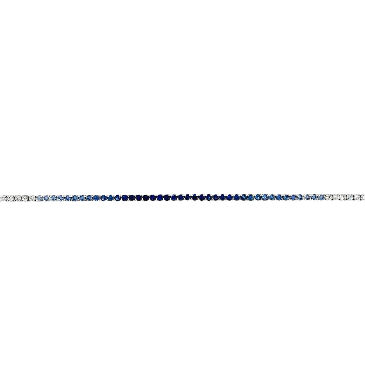 Sapphire & Diamond Ombre Tennis Bracelet