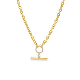 YG Chain With Diamond Clasp & Toggle