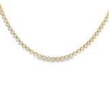 Illusion Bezel Tennis Necklace