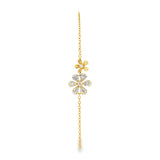Dainty Baguette Flowers Bracelet
