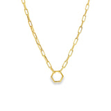 Square Chain With Hexagon Clasp