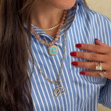 24” Detailed Charm Chain Necklace