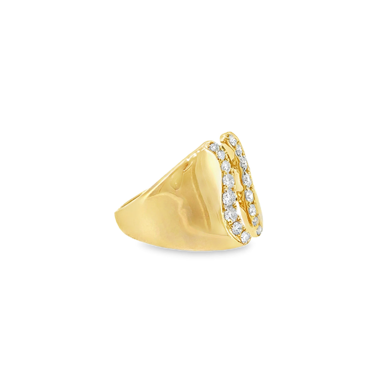 Gold Open Front Ring