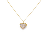 Pink Sapphire Heart Necklace