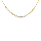 Mixed Shape Diamond Tennis Necklace