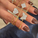 Paperclip Butterfly Bracelet