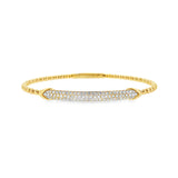 Flex Bangle With Pave Diamond Bar