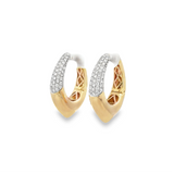 Chunky Gold Pointed Hoops