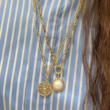 24” Paperclip Charm Necklace